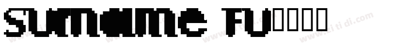 Surname Fu字体转换